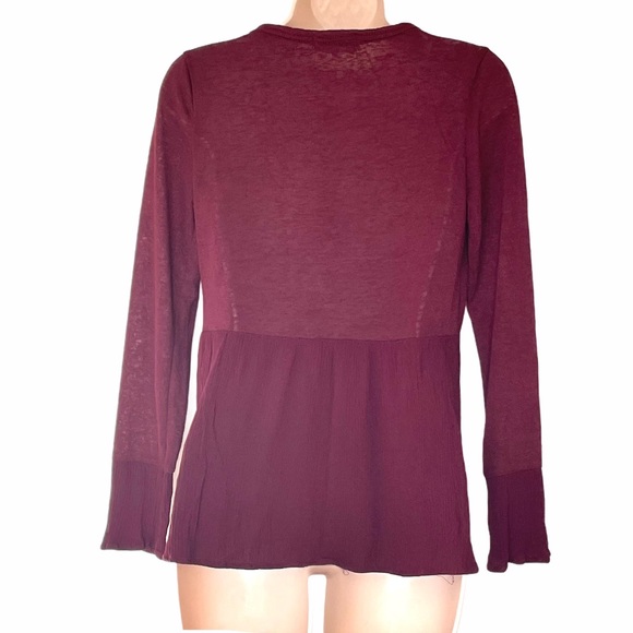 Altar'd State Velvet Floral Long Sleeve Ruffles - Picture 2 of 8